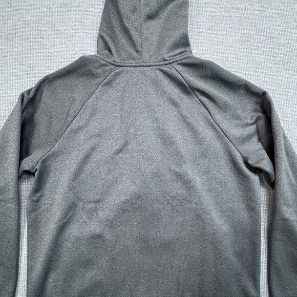 Under Armour Storm Mens Sz L Gray Full Zip Fleece Hoodie Semi Fitted Long Sleeve - Picture 8 of 11